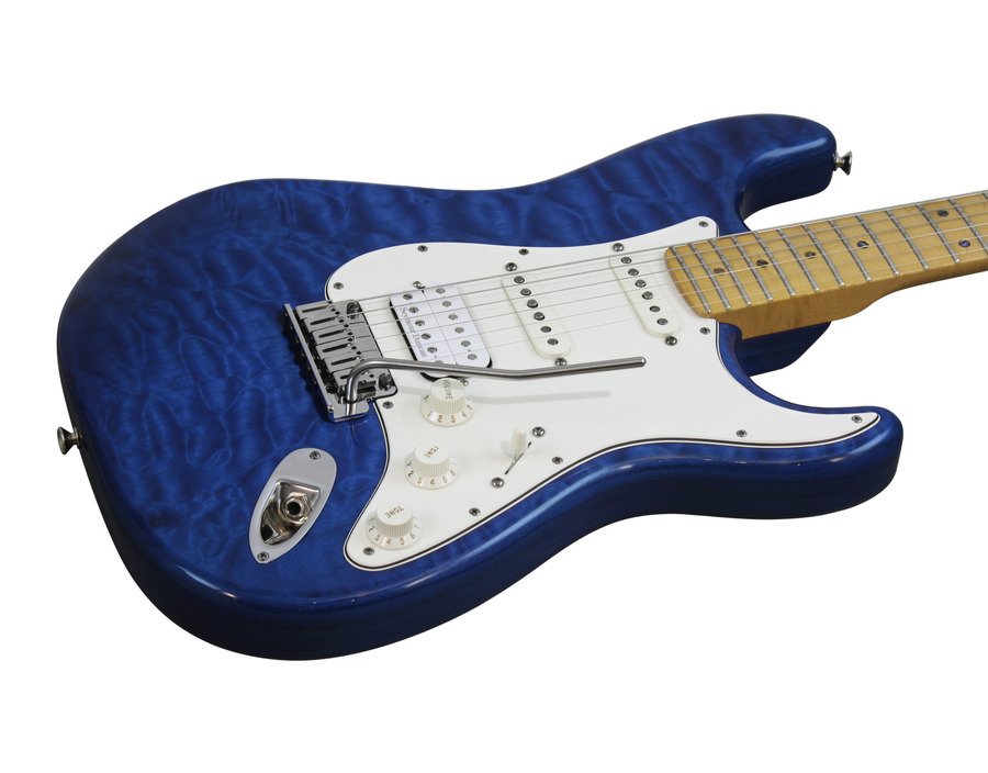 Fender Custom Shop Custom Deluxe Stratocaster HSS Trans Candy Blue