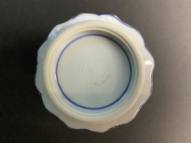 樂只苑 / 雲泉窯 黄彩雲龍鳳凰文湯呑（緑）
