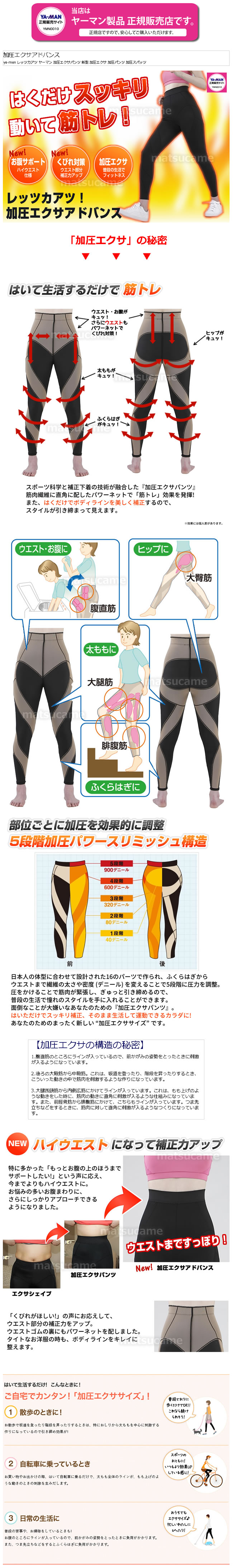 楽天市場】【2/20限定2人に1人最大100%P】ヤーマン 加圧エクサ