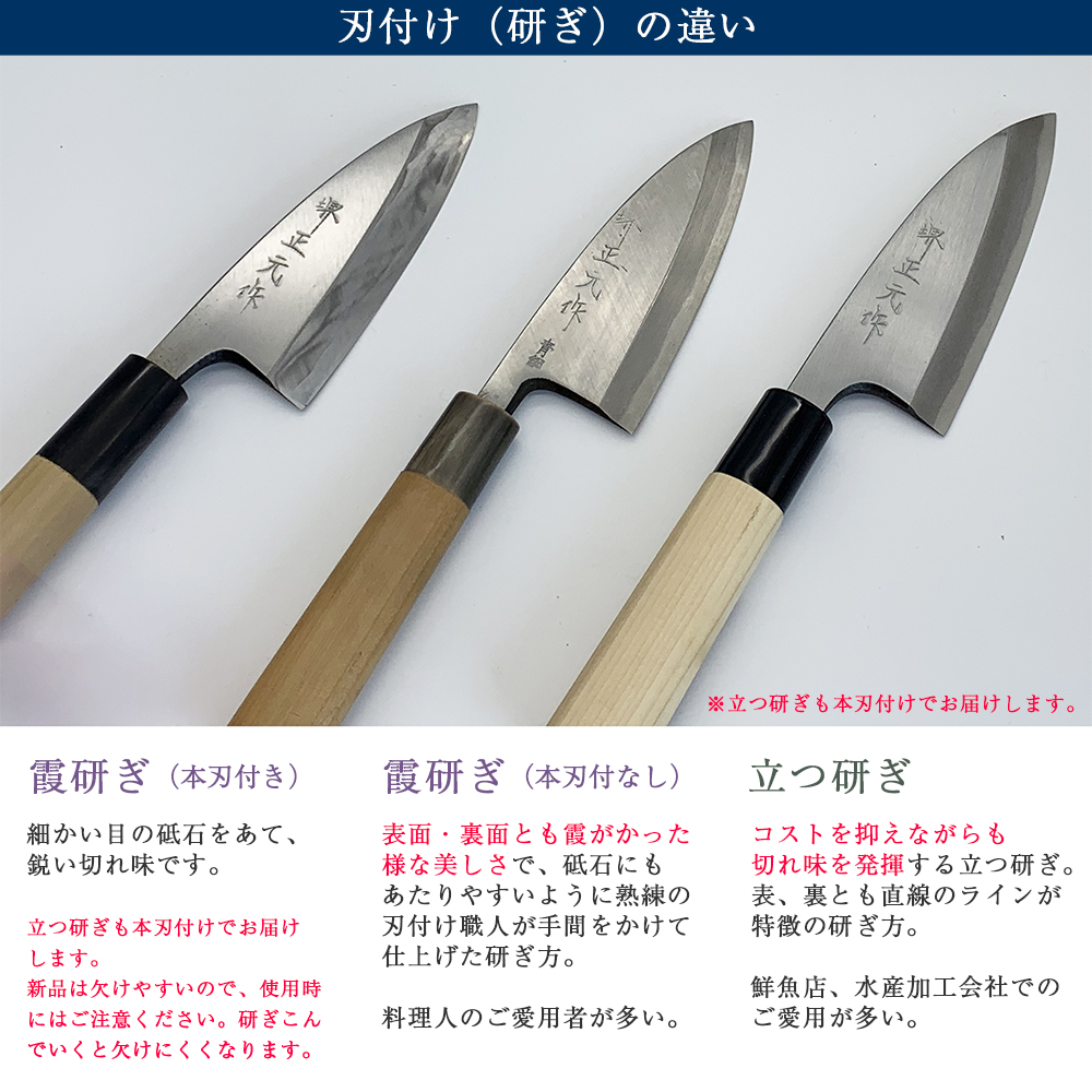 楽天市場】プロ 料理人向け包丁 右用 安来白二鋼 立つ研ぎ 尺（刃渡り