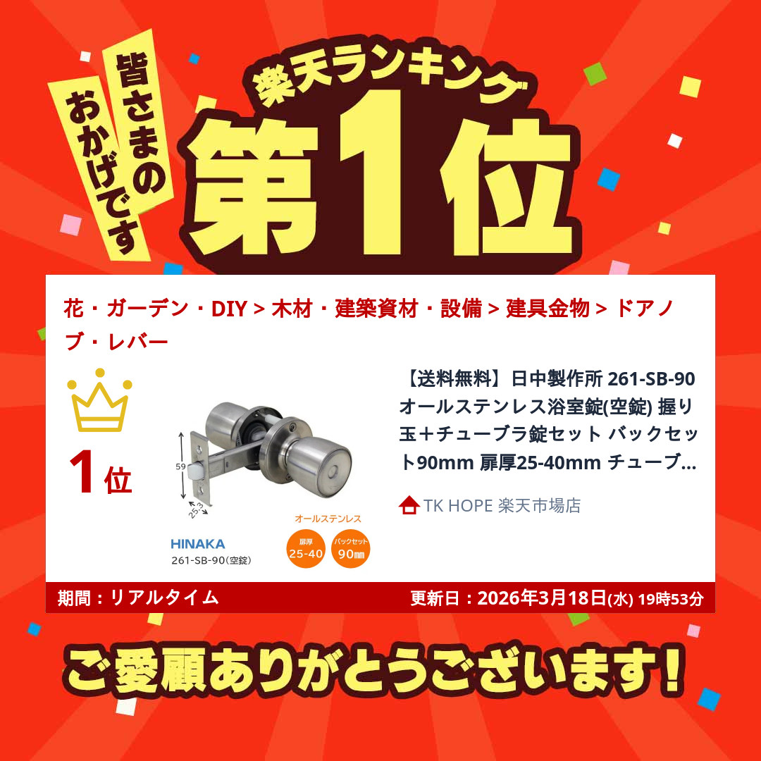 楽天市場】☆P5倍!!22日まで☆【送料無料】日中製作所 261-SB-90