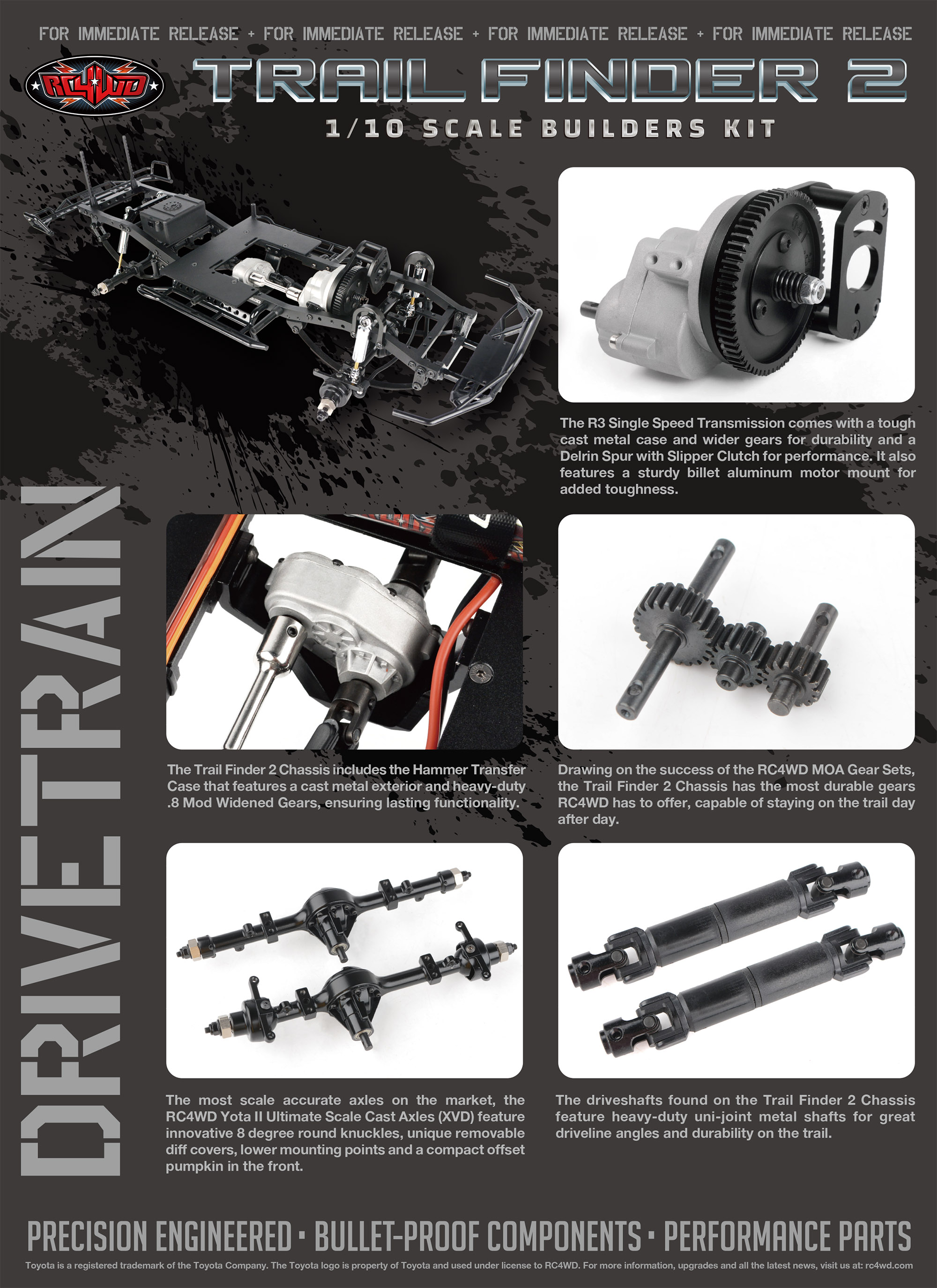 RC4WD Trail Finder 2 Truck 1/10 Scale Builders Kit-Z-K0069