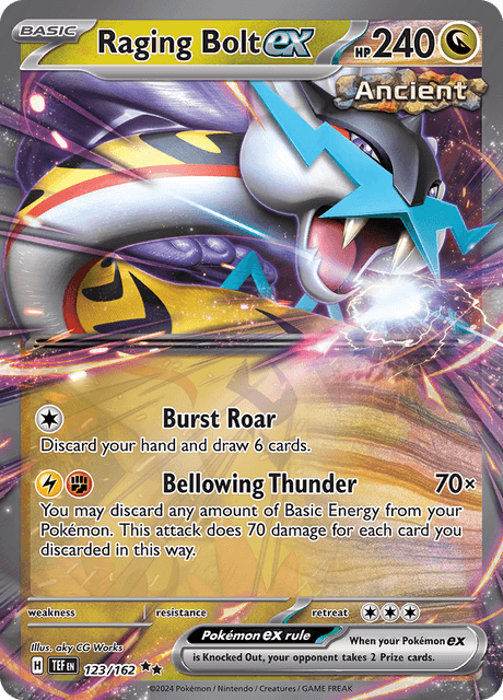 タケルライコex Raging Bolt ex 英語版 海外版 123/162 - 海外版ポケカ