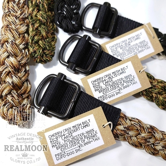 ZX0704 COLIMBO CHERRY CREEK MESH BELT REAL MOON｜アメカジ
