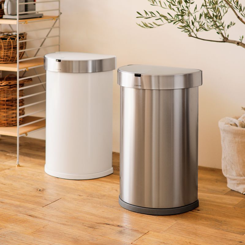 センサーダストボックス simplehuman セミラウンド 45Lタイプ ｜家具