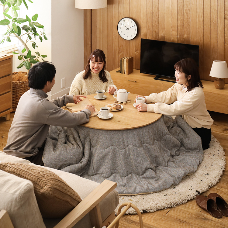 こたつテーブル FAM／NA 円形 直径90cmタイプ ｜家具・インテリア通販