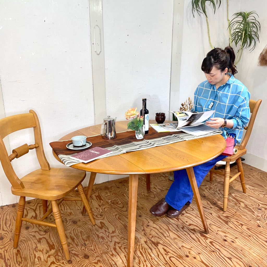 アーコール / ERCOL ドロップリーフ 伸長式 ダイニングテーブル