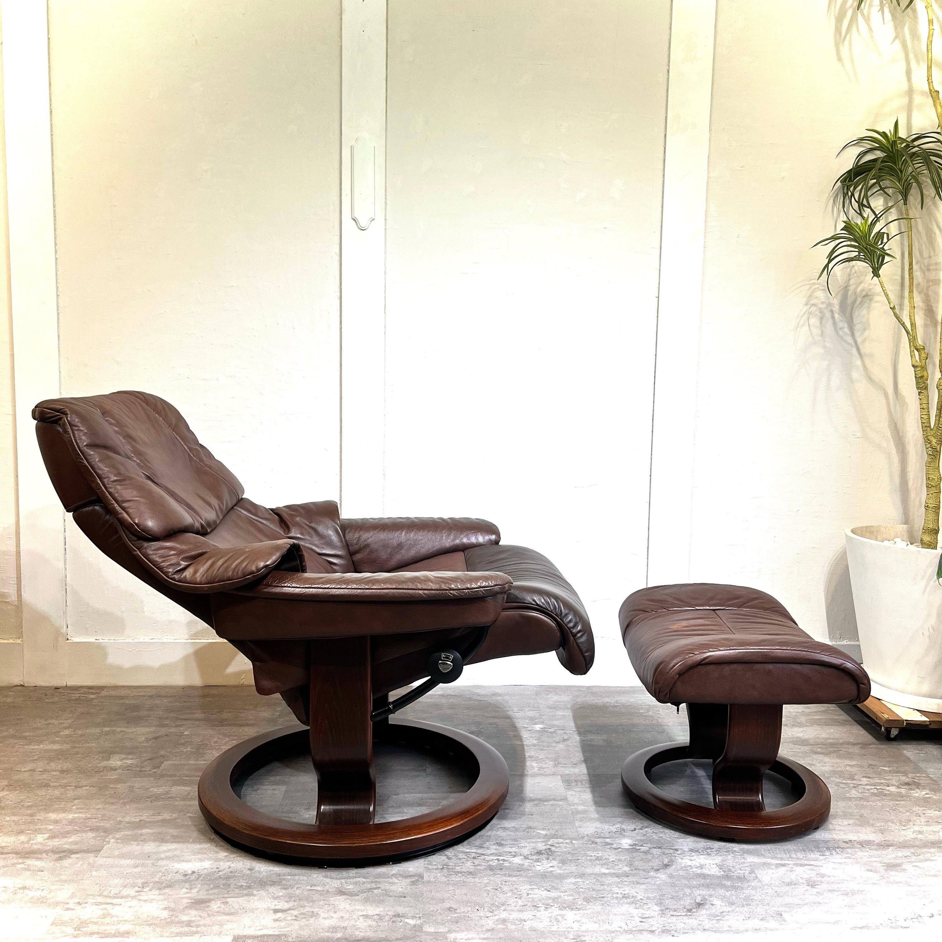 エコーネス / EKORNES ストレスレスチェア＆オットマンセット M レノ