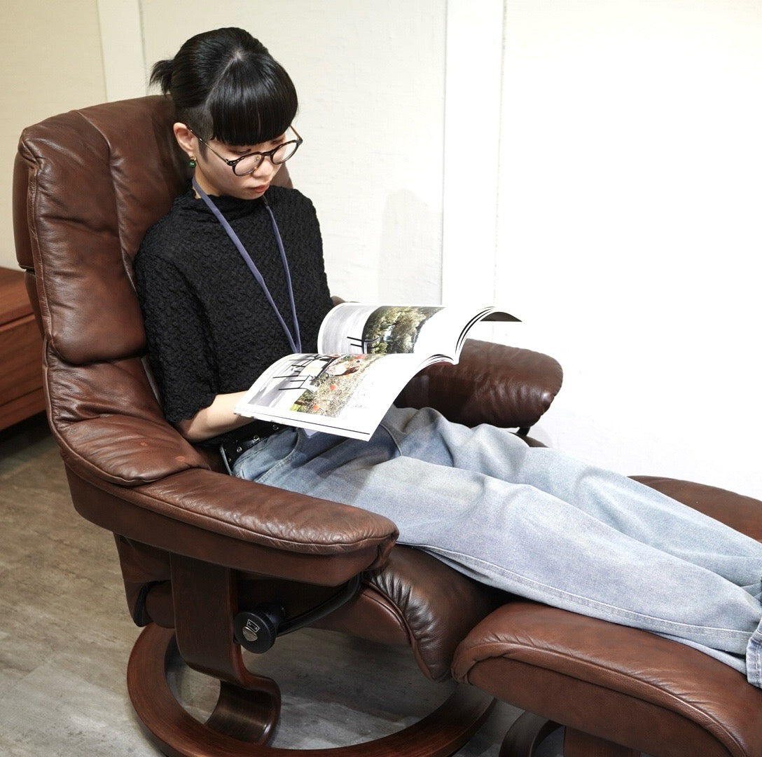 エコーネス / EKORNES ストレスレスチェア＆オットマンセット M レノ