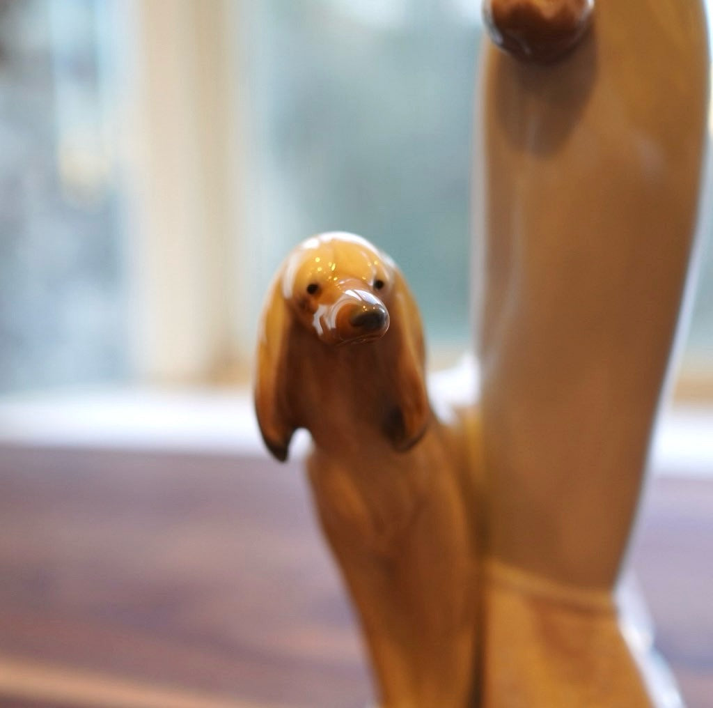 リヤドロ / LLADRO 犬とお散歩 フィギュリン スペイン 磁器