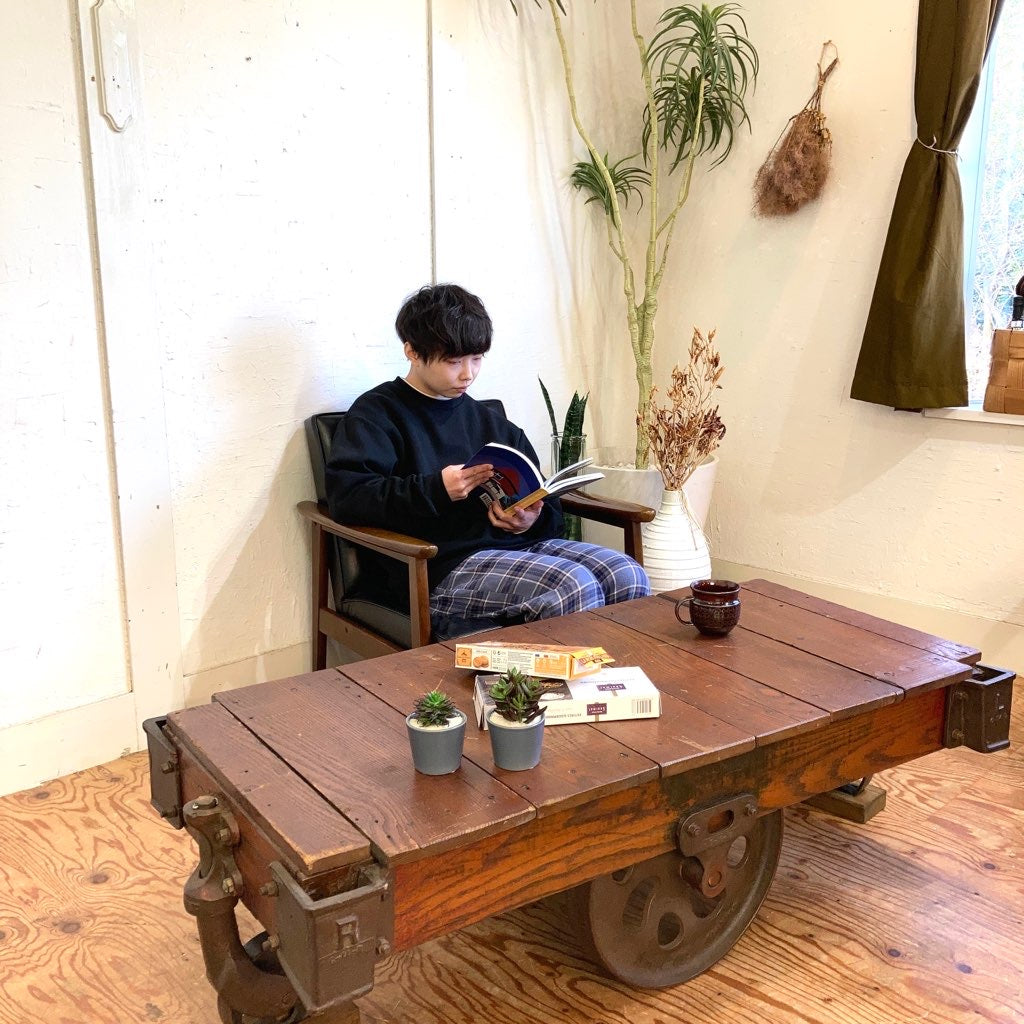 東谷 ROOM ESSENCE トロリーテーブル インダストリアル ヴィンテージ