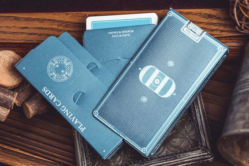 Smoke & Mirrors V9 - Blue Edition Playing Cards - Riffle Shuffle