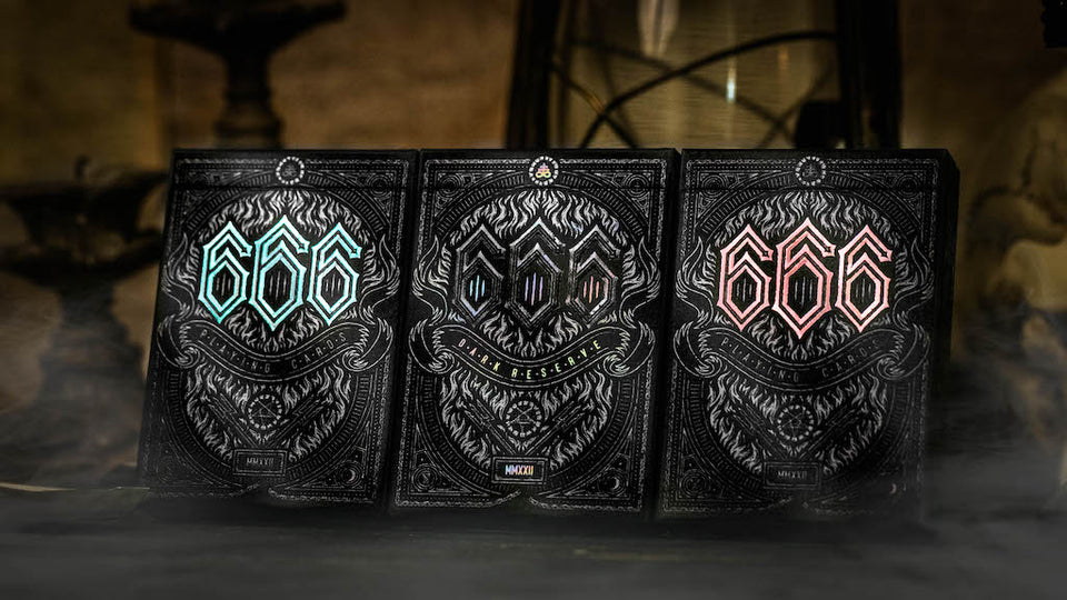 666 Playing Cards Holo Dark Reserve - Riffle Shuffle Playing Card Co