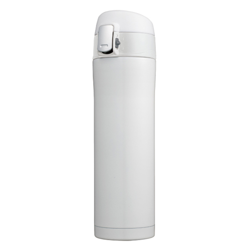 カラモ ワンプッシュ真空ステンレスボトル 480ml ホワイト｜ステンレス