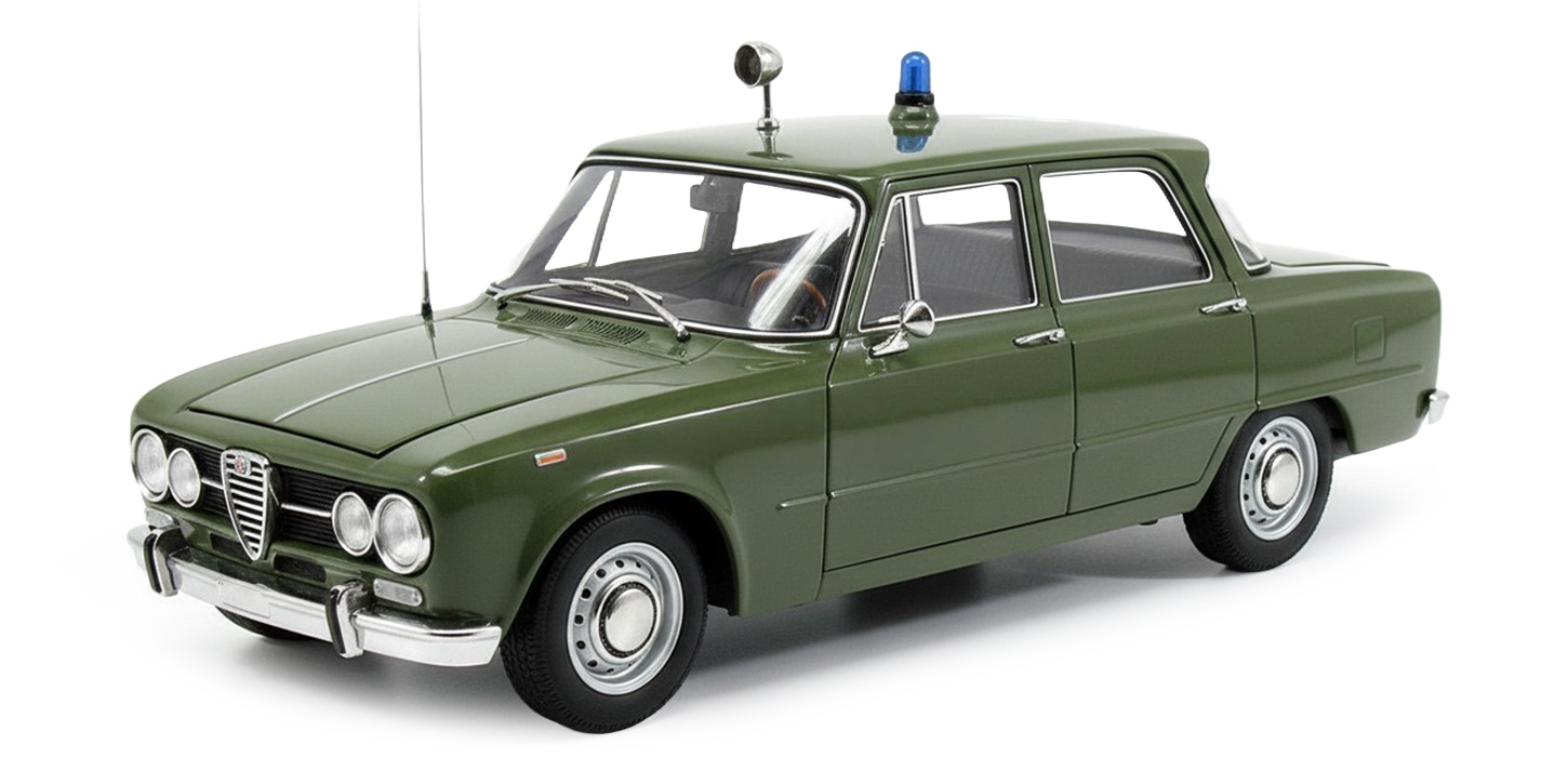 ALFA ROMEO GIULIA SUPER 1600cc CARABINIERI 1970 GREEN – Ripa Srl