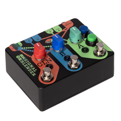 Old Blood Noise Signal Blender Routing Pedal, Black Enclosure, Russo M