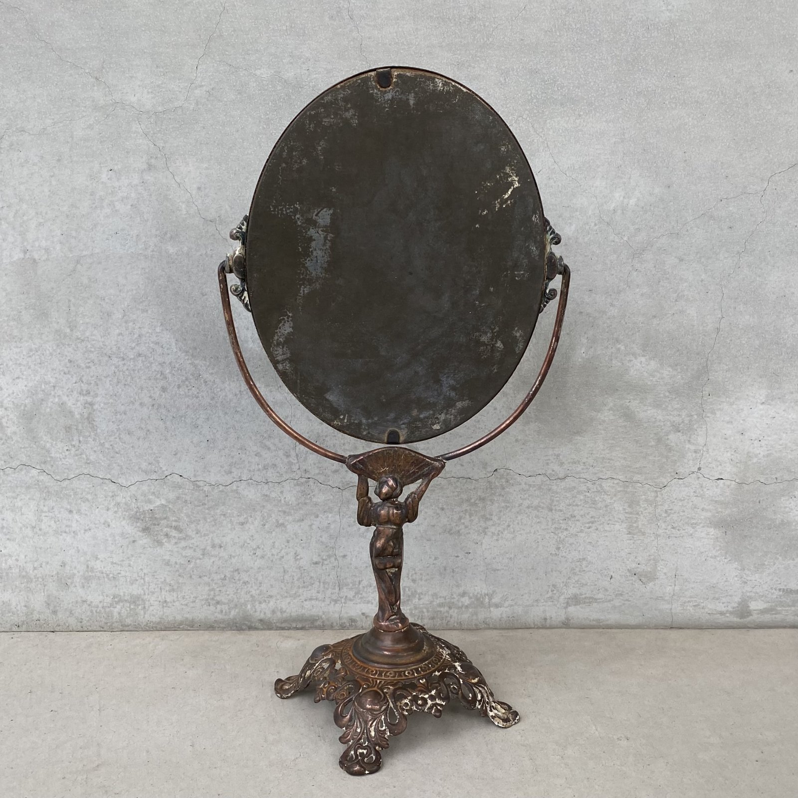 VINTAGE ANTIQUE STAND MIRROR GOLDEN MFG CO. ヴィンテージ