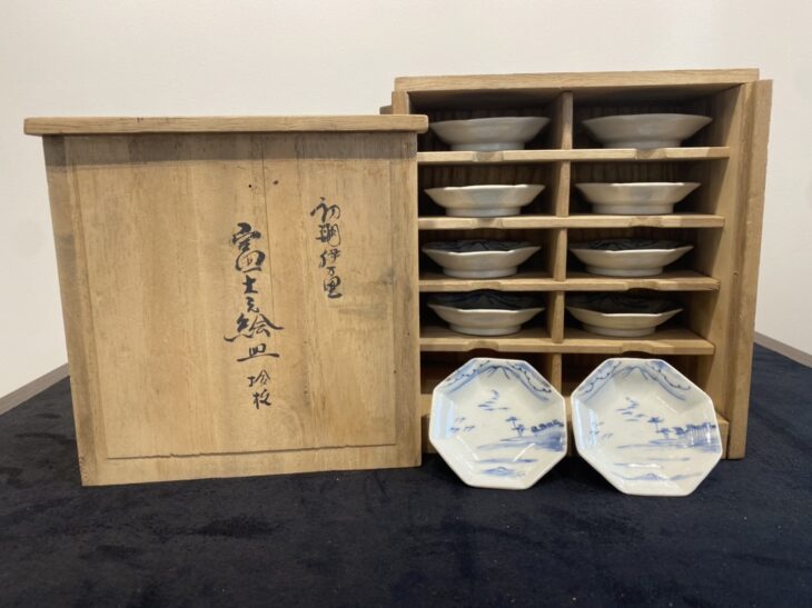 初期伊万里焼 『富士絵皿』10枚 ｜骨董品買取 緑和堂