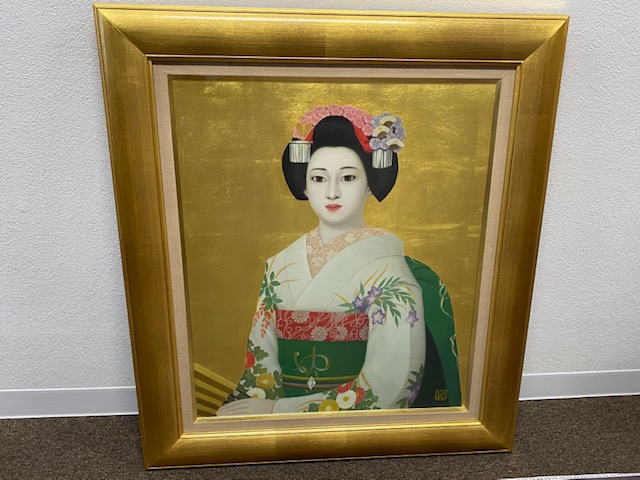 黒田悦子作『舞妓』をお譲り頂きました。 ｜骨董品買取 緑和堂