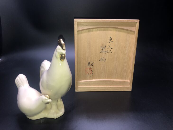 楠部彌弌 作 『東天紅置物』 ｜骨董品買取 緑和堂
