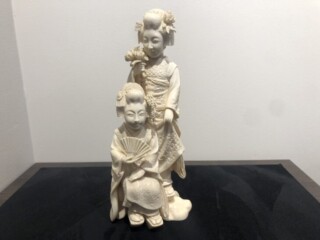 象牙製 一本牙 登録書付 ｜骨董品買取 緑和堂