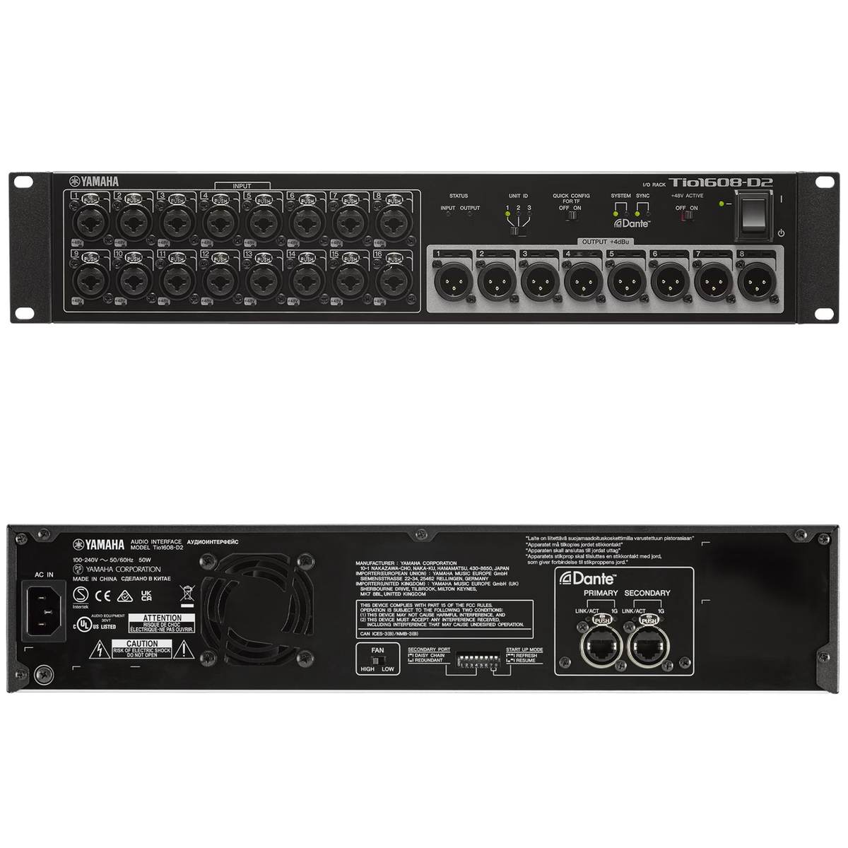 YAMAHA ヤマハ Tio1608-D2 ◇ ステージボックス Dante対応 16マイク
