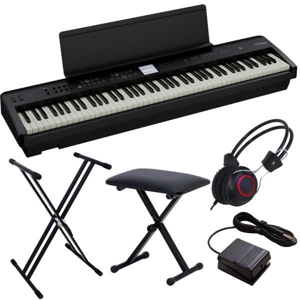 Roland ローランド 電子ピアノ FP-E50-BK 簡易練習セット 88鍵盤