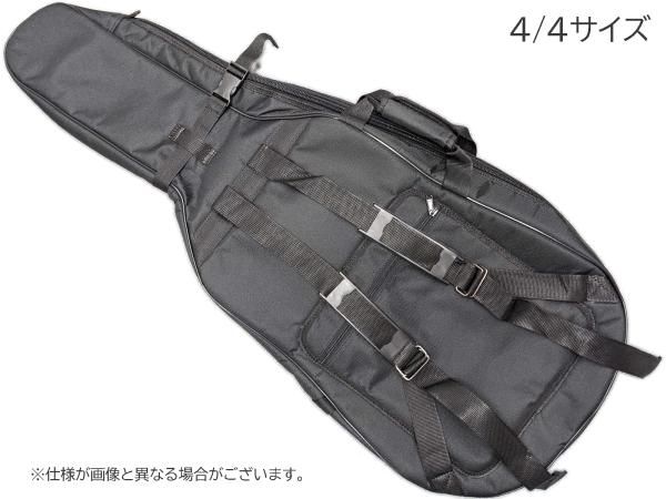 4/4 チェロケース リュックタイプ ソフトケース フルサイズ ブラック