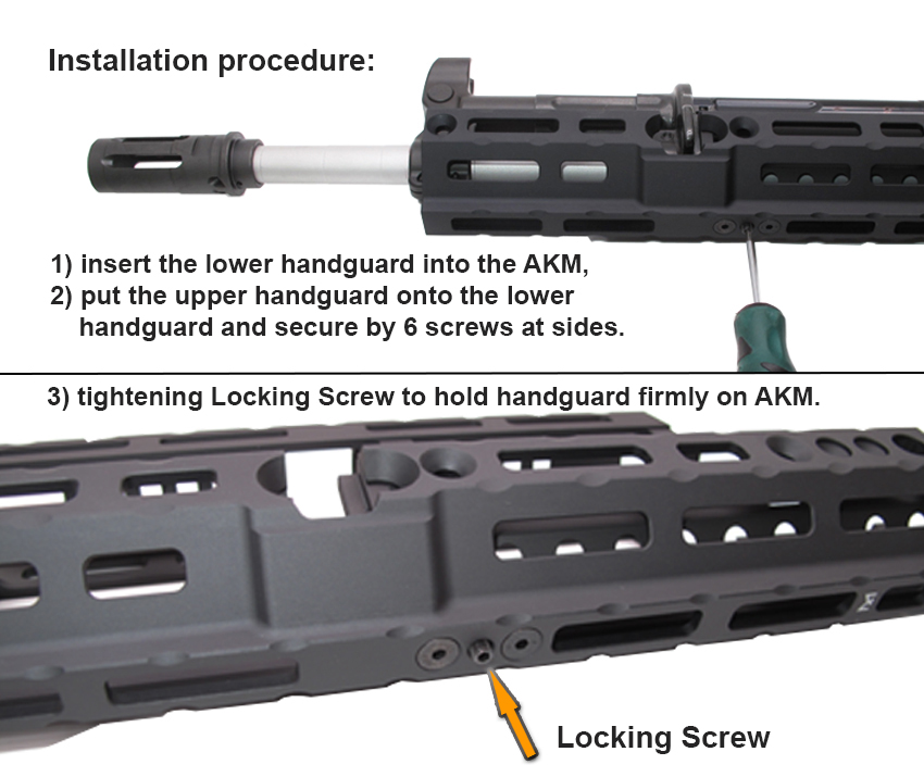 AKM (T.Marui GBB) CNC 6061 Aluminium Alpha 10