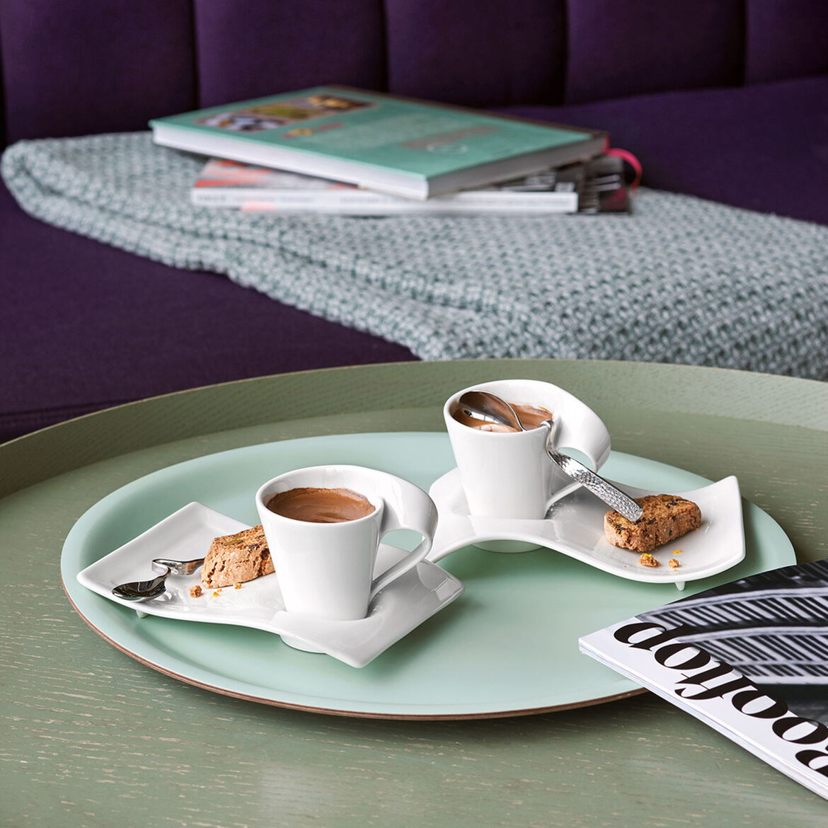 Villeroy & Boch French NewWave Caffè 6 Piece Espresso Set - Winestuff