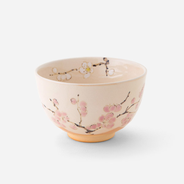 抹茶碗 紅白枝梅 | 西川貞三郎商店