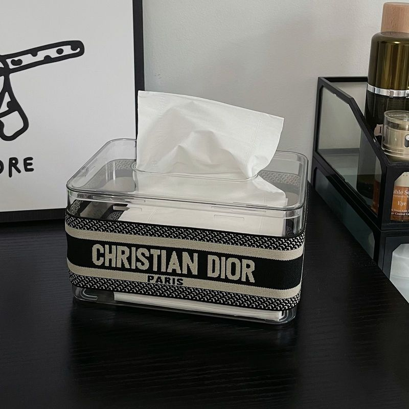 Dior ブランドティッシュボックス 卓上収納ケース ディオール