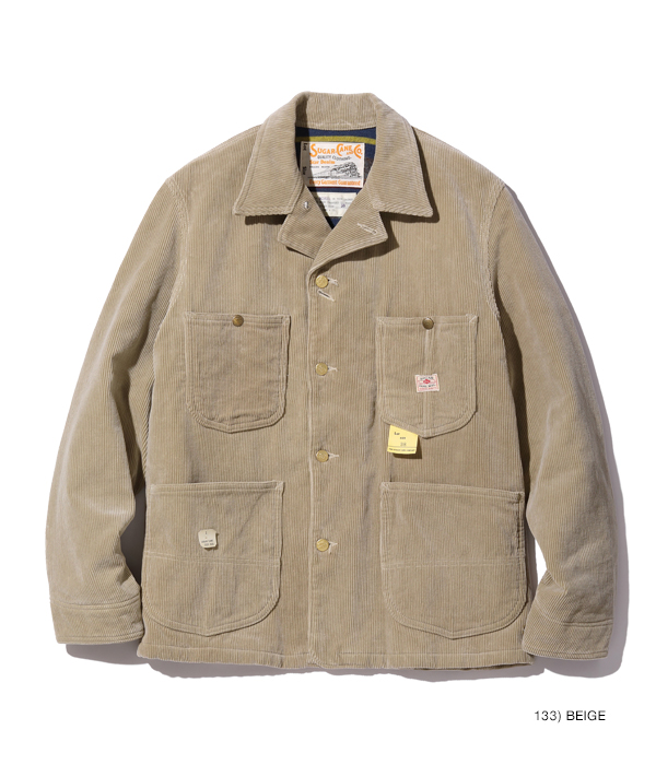 Lot No. SC15296 / SUMMER CORDUROY TRACKER JACKET PIGMENT DYED