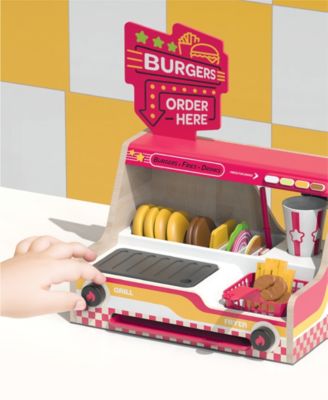 Geoffrey's Toy Box Grill Fry Burger Counter Playset – Toys