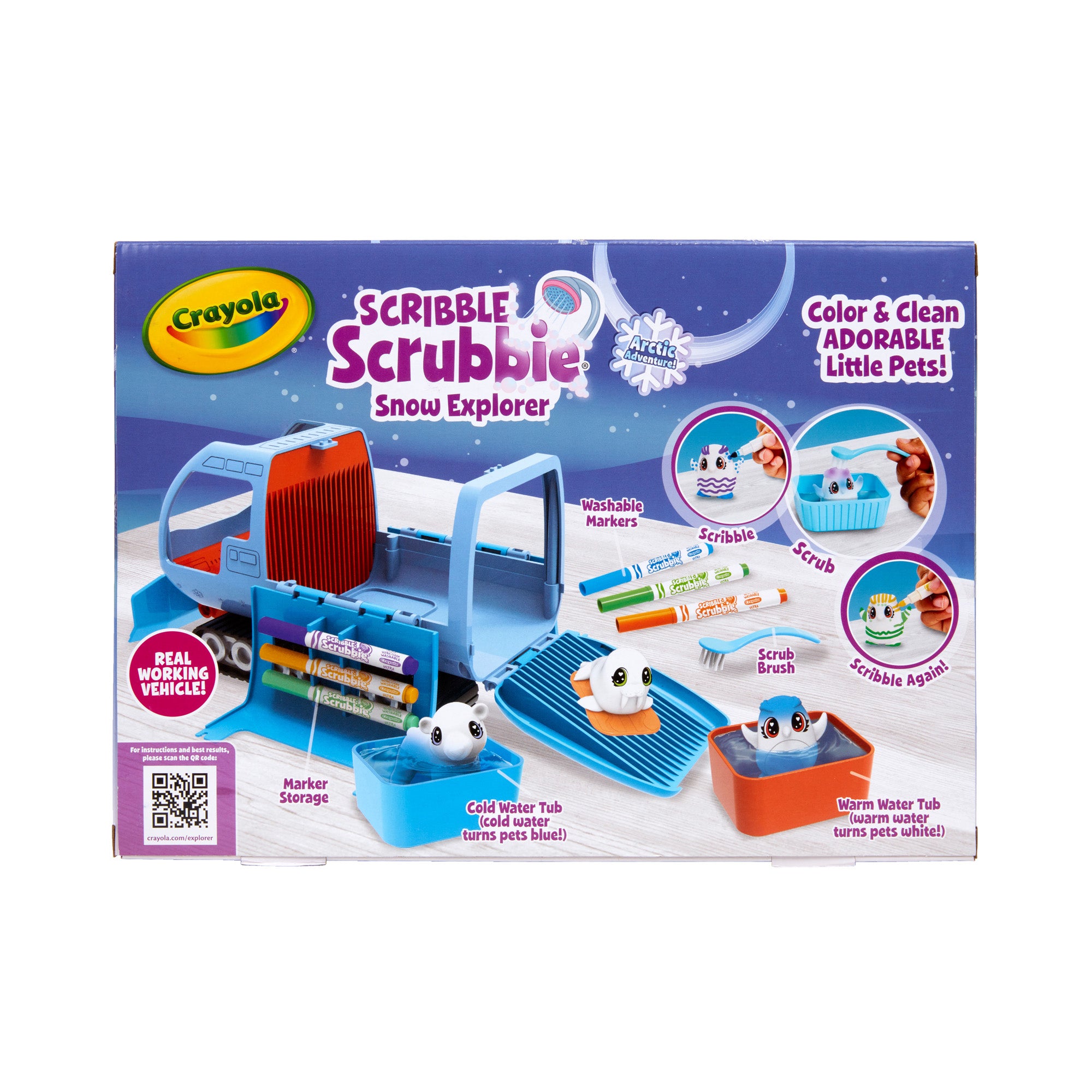 Crayola Scribble Scrubbie Pets Arctic Snow Explorer Set – Toys