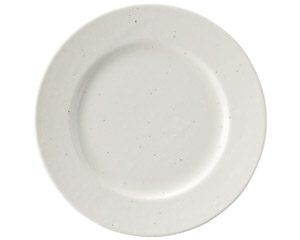 白粉引(黒斑点) 15cm皿（メタ）(丸平皿・プレート Sサイズ)|食器通販の