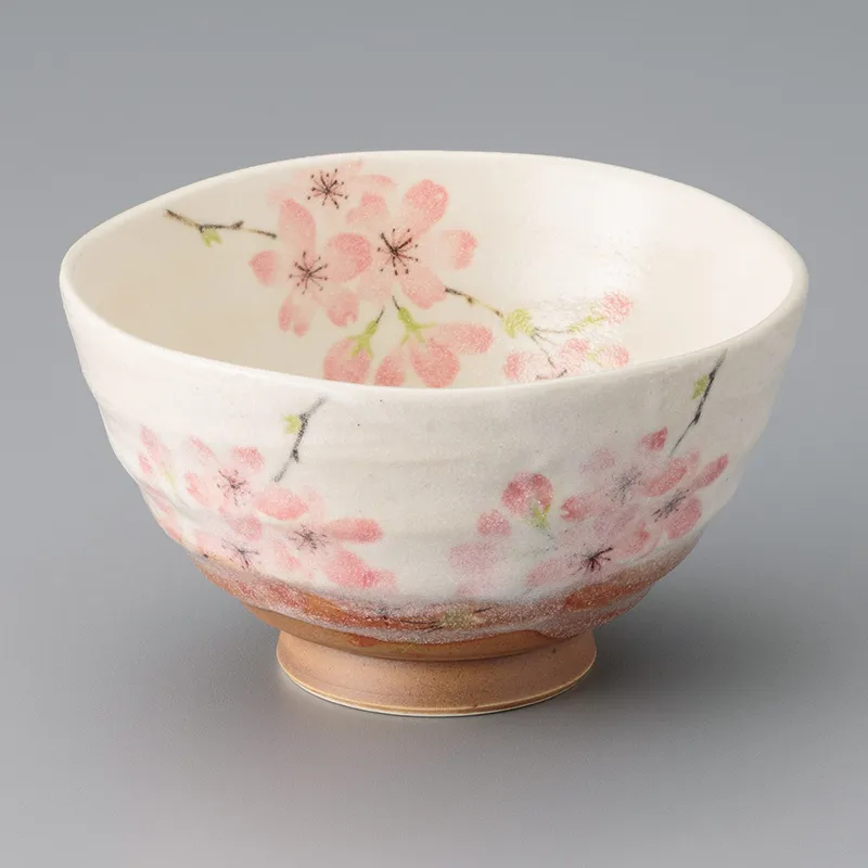 利休茶碗・桜(抹茶碗)|食器通販の陶磁庵