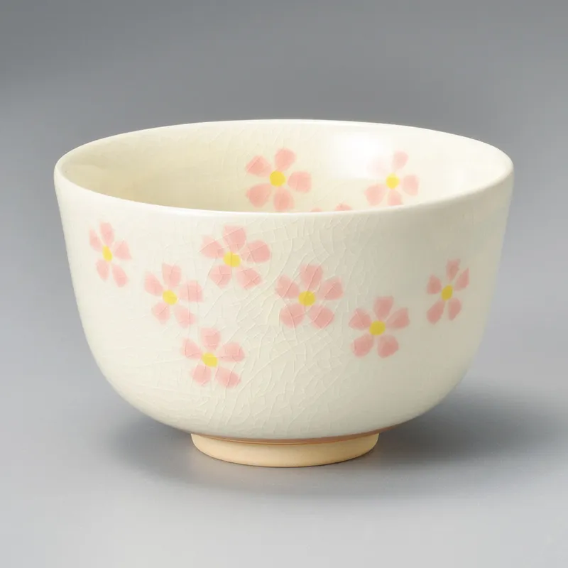 桜づくし抹茶碗(抹茶碗)|食器通販の陶磁庵