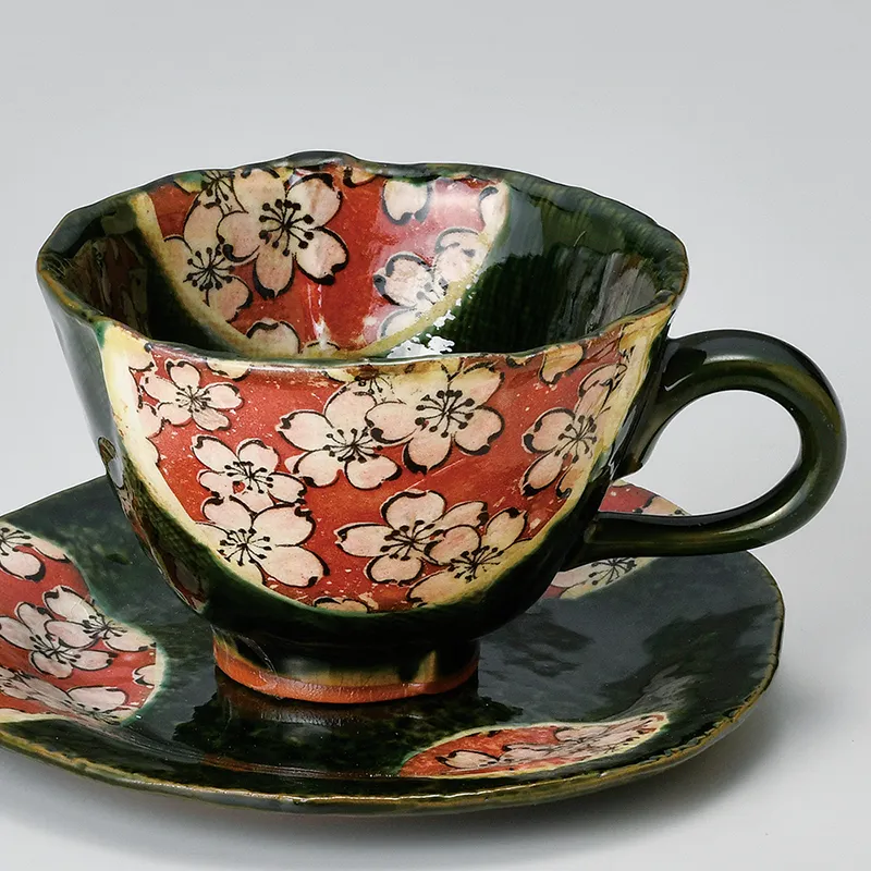 織部舞桜コーヒーカップのみ(和風コーヒーカップ)|食器通販の陶磁庵