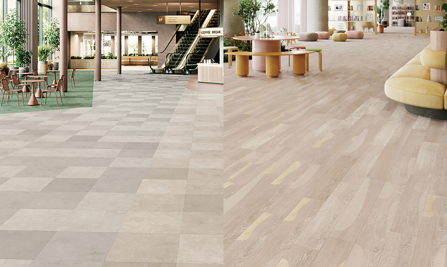ロイヤルストーン/ロイヤルウッド | LVT | 東リ 住まいとインテリア