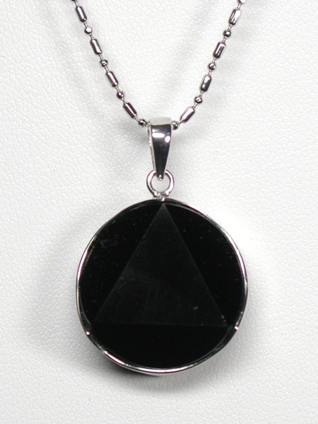 黒水晶モリオンペンダント六芒星 20.5mm (31)