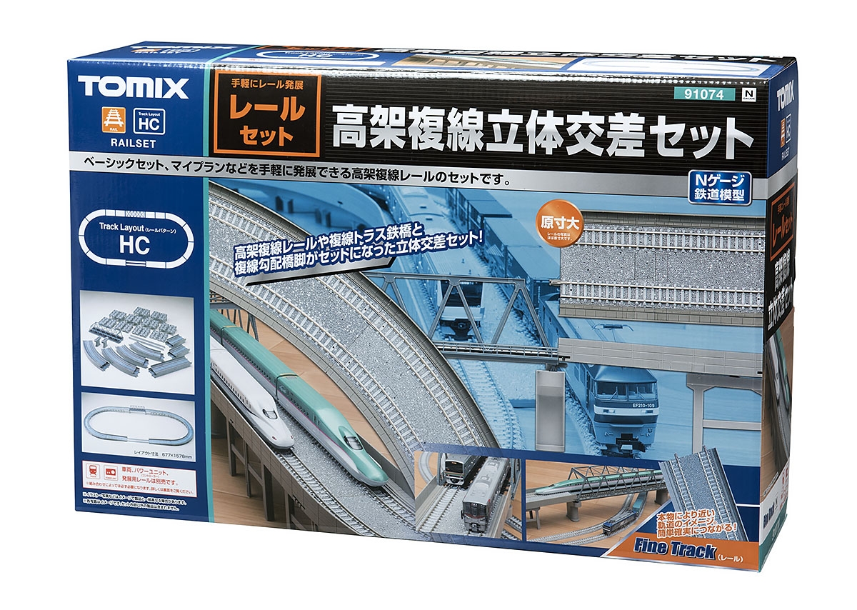 レールセット 高架複線立体交差セット(HCパターン)｜製品情報｜製品