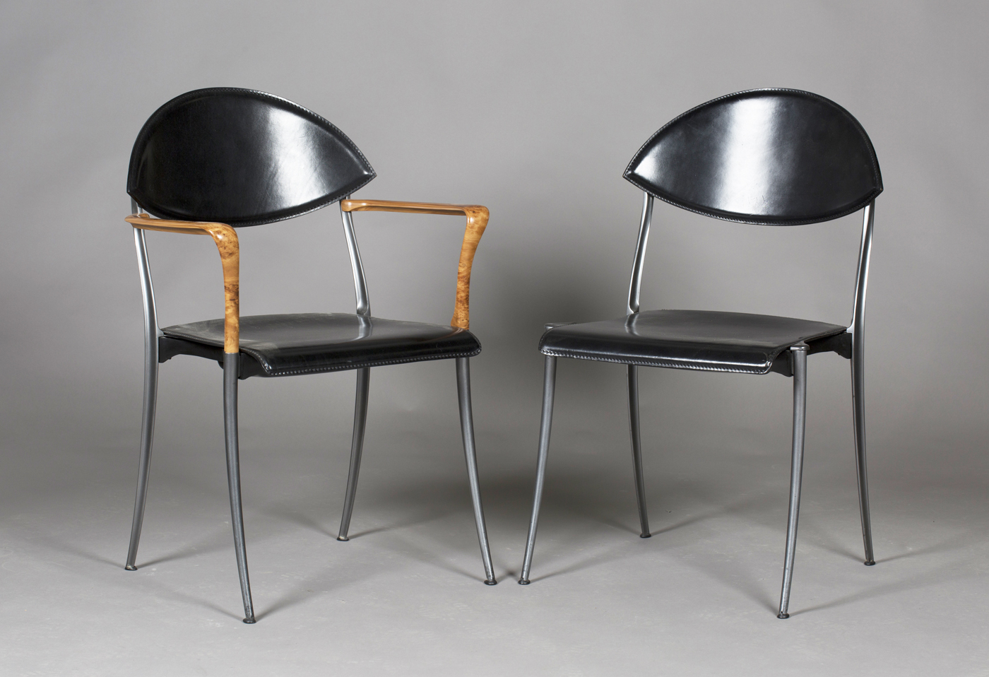 A set of eight late 20th century Italian 'Coro' dining chairs