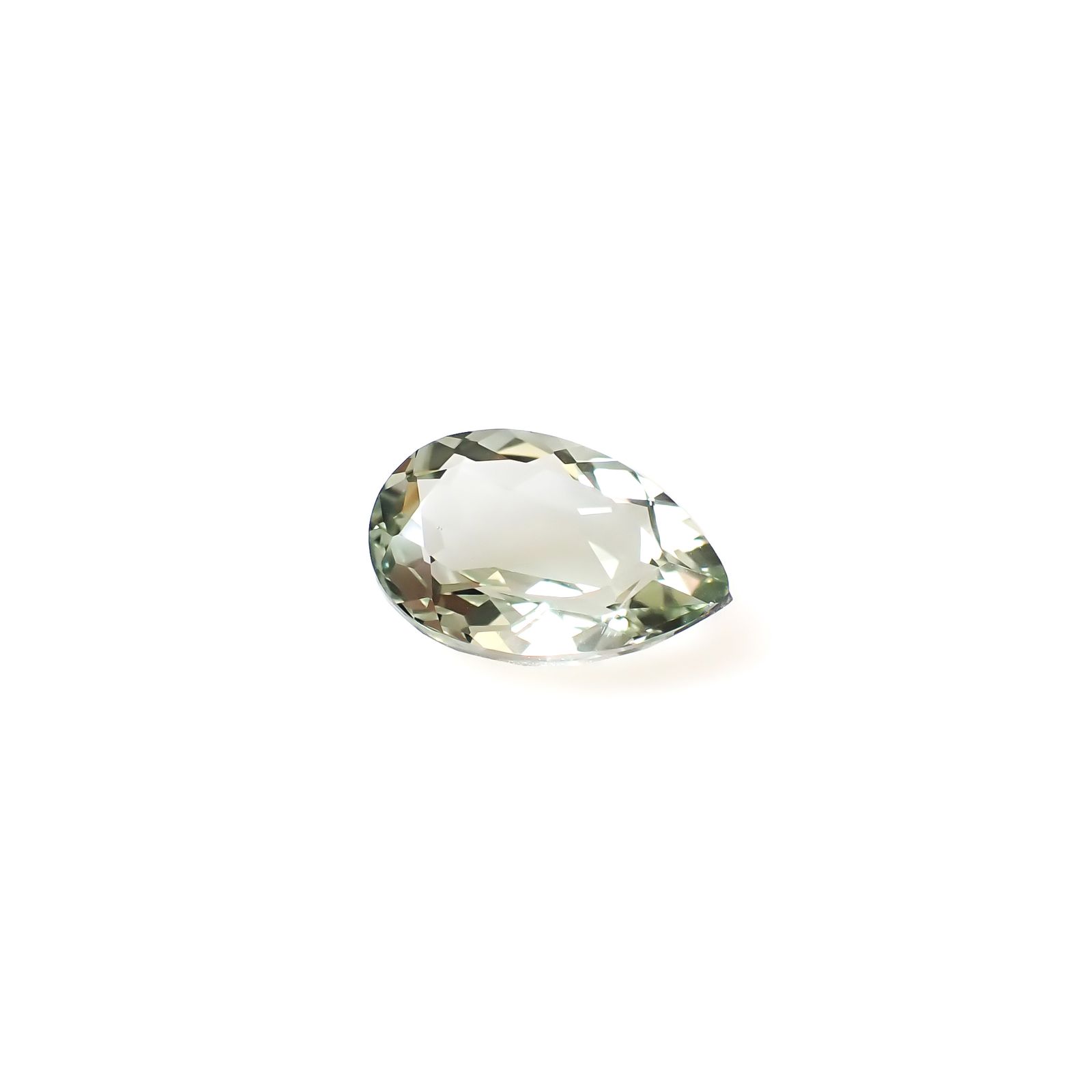 プラシオライト(グリーンアメジスト) ブラジル産 5.40ct / 15.1x10mm