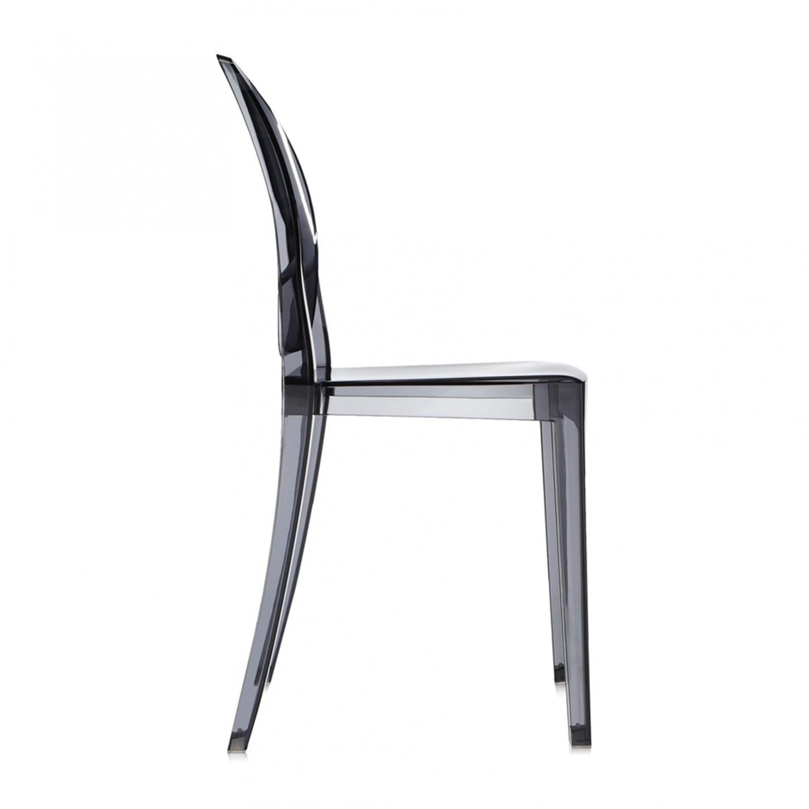 Kartell Victoria Ghost set 2 Chairs Smoke Grey