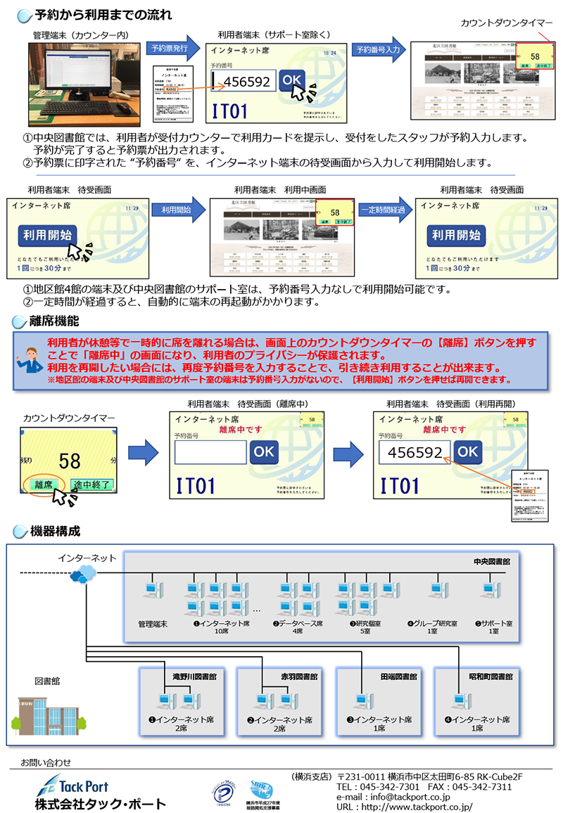 セルフ座席予約システム eBOOTH 導入事例ご紹介 －株式会社タックポート