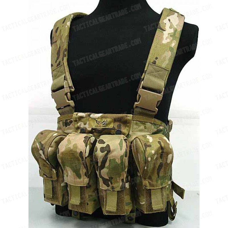 Flyye 1000D Tactical LBT AK Magazine Chest Rig Vest Multicam for