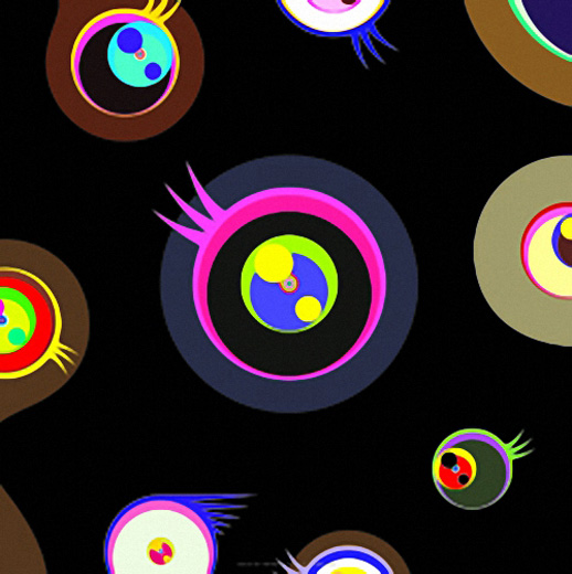 めめめのくらげ 黒 1Jellyfish eyes black 1|村上隆Takashi Murakami