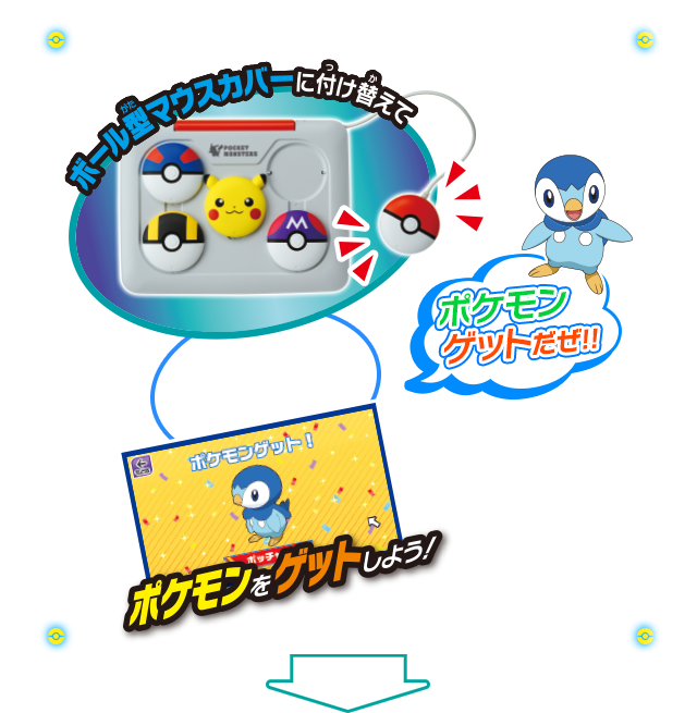 ポケモンピカッとアカデミー マウスでゲットパソコン