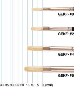ヴァンゴッホ油彩画用筆 GEKF(平筆) 12号 | 製品情報 | ターレンスジャパン
